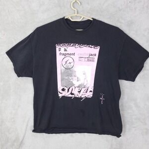 Cactus Jack Fragment Shirt Mens XL Black Pink Graphic Travis Scott 2021
